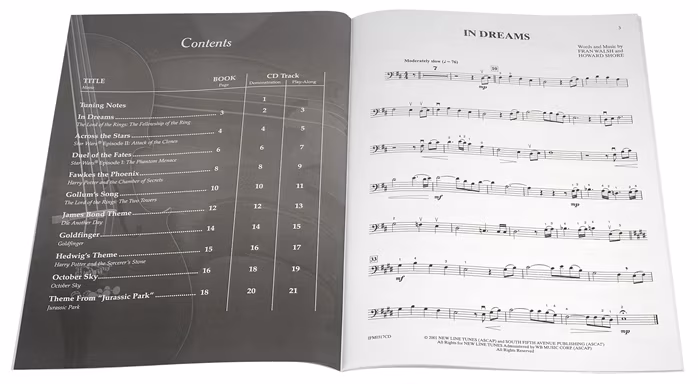 MS Movie Instrumental Solos, Cello Level 2-3 Book/CD - Noty pro violoncello