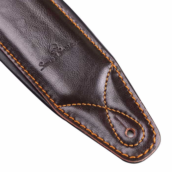 Soundsation Padded Leather Strap Brown - Kytarový popruh