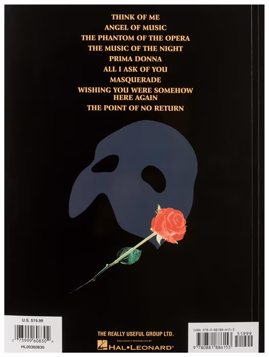 MS The Phantom Of The Opera - Vocal Selections - Soundtrack