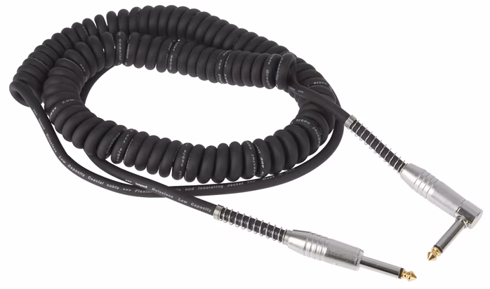 Bespeco CEA500 BK - Kroucený nástrojový kabel