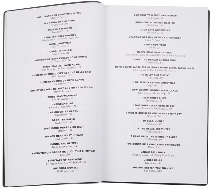 MS The Little Black Book Of Christmas Songs - Noty pro kytaru