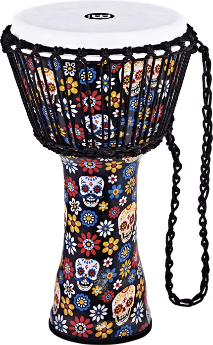 Meinl PADJ7-M-F 10" Day of the Dead Travel Series - Djembe