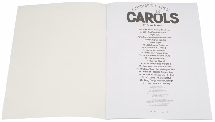MS Chester's Easiest Carols - Zpěvník