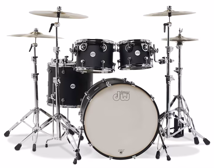 DW Design Series Black Satin - Bicí souprava