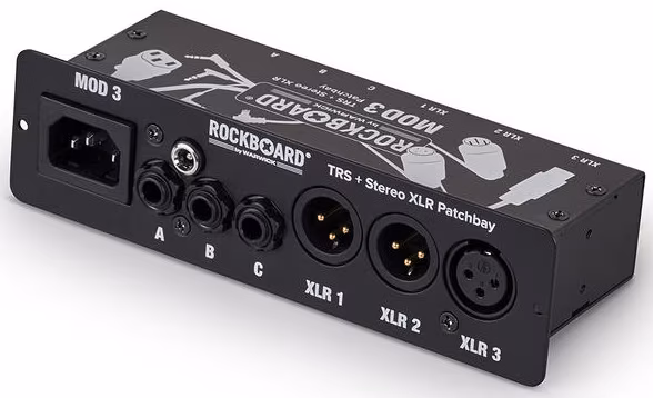 Rockboard MOD 3 V2 - All-in-One TRS & XLR Patchbay for Vocalists & Acoustic Players - Patchbay