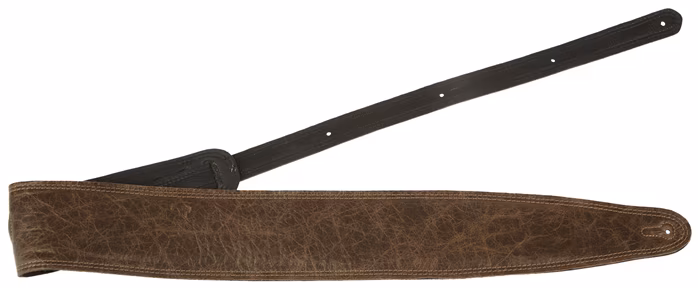 Perri's Leathers 7134 3.5" Brown Padded Leather Guitar Strap - Kytarový popruh