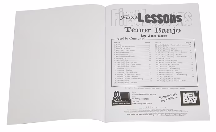 MS Joe Carr: First Lessons Tenor Banjo - Škola hry na banjo