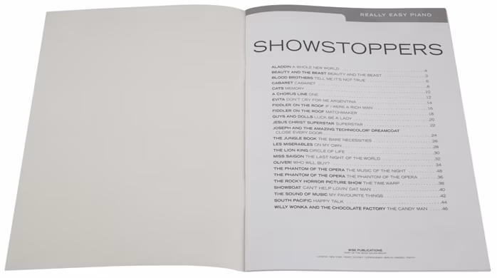 MS Really Easy Piano: Showstoppers - Noty pro klavír