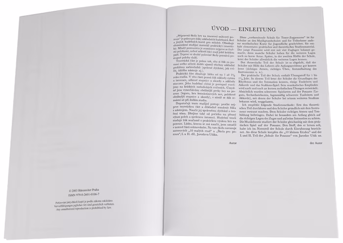 KN Přípravná škola na snižcový tenorový pozoun - Škola hry na trombon