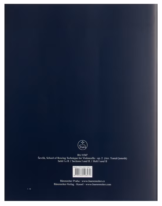 MS Škola smyčcové techniky pro violoncello op. 2, sešit I a II - Otakar Ševčík - Škola hry na violoncello