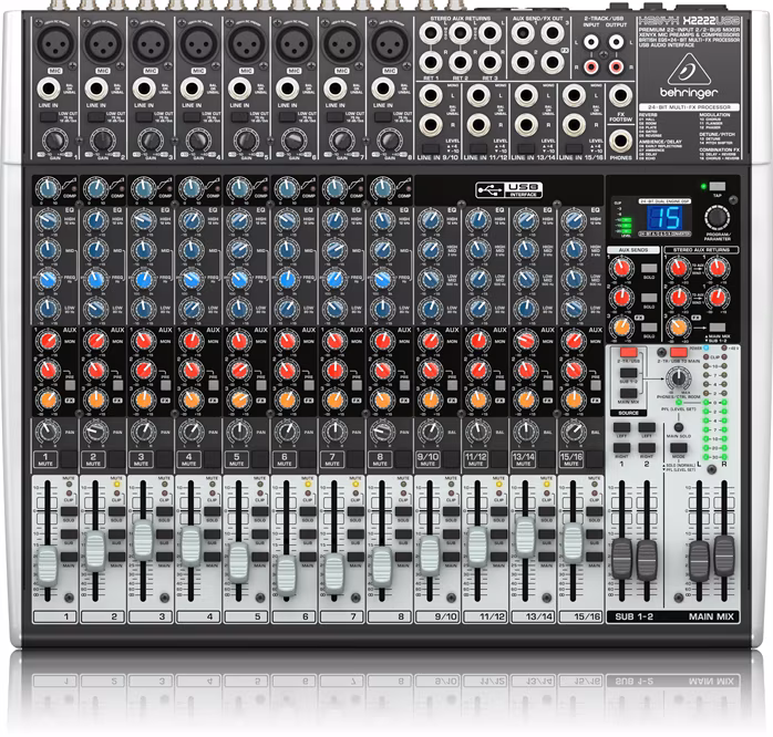 Behringer Xenyx X2222USB (rozbalené) - Analogový mixážní pult