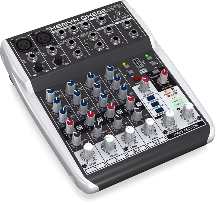 Behringer Xenyx QX602MP3 - Analogový mixážní pult