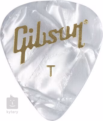 Gibson Pearloid Guitar Picks White Thin - Trsátka