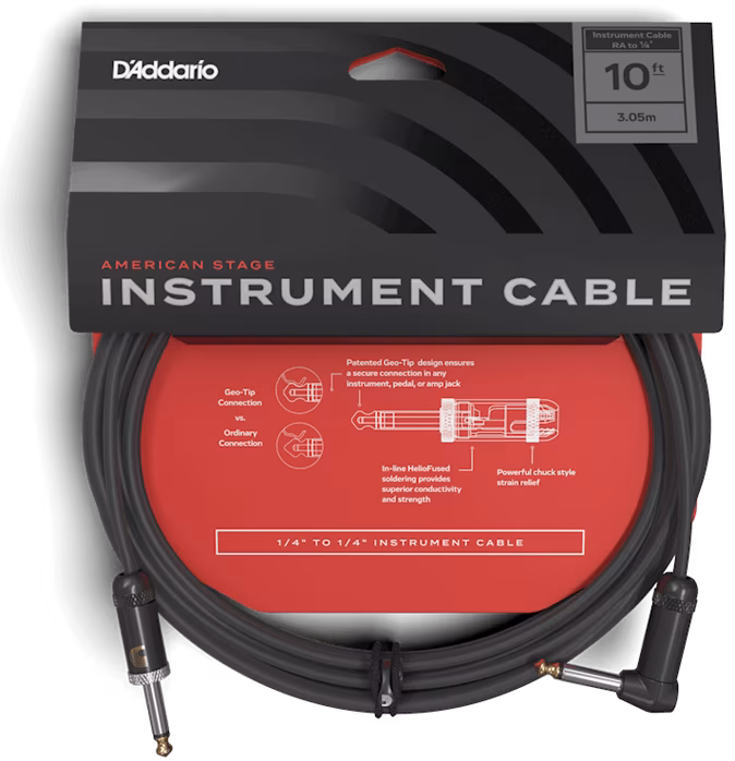 D'Addario PW-AMSGRA-10 - Nástrojový kabel