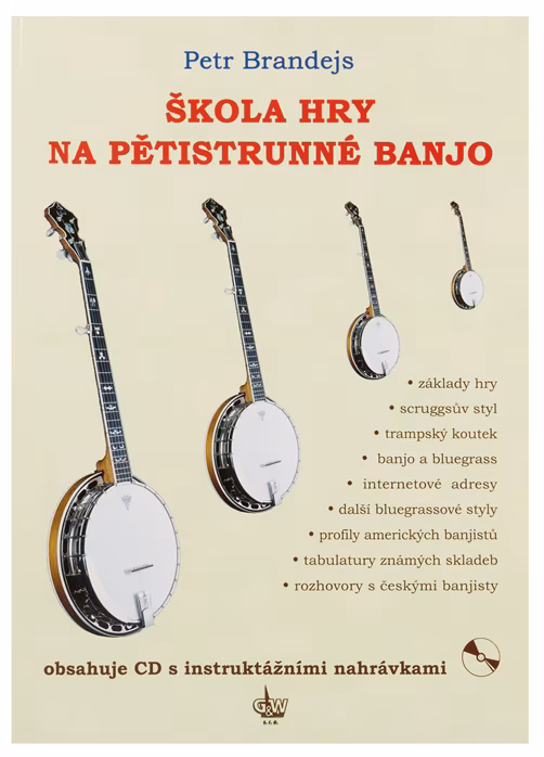 KN Škola hry na pětistrunné banjo - Petr Brandejs - Škola hry na banjo