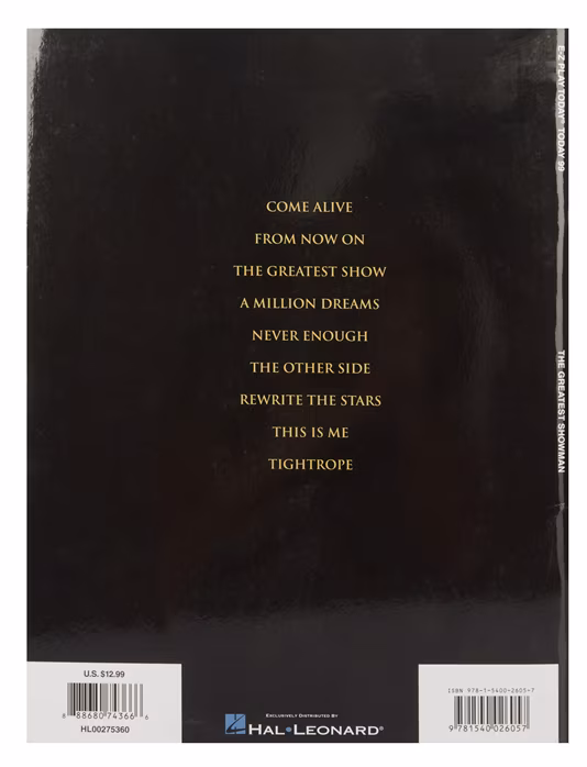 MS E-Z Play Today Volume 99: The Greatest Showman - Noty na keyboard