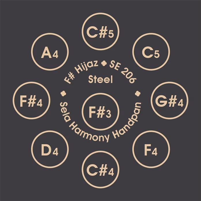 Sela Harmony Handpan F# Hijaz - Handpan