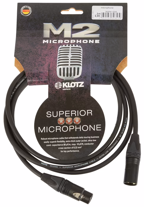 Klotz M2FM1-0200 - Mikrofonní kabel