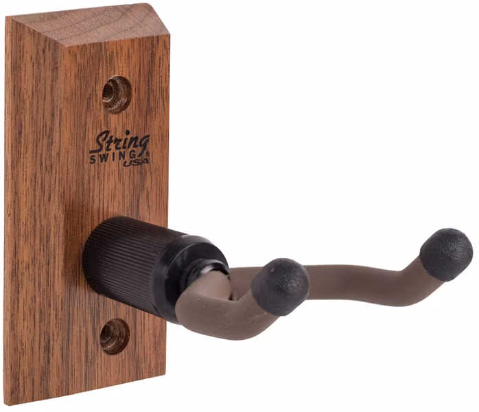 String-Swing Ukulele Wall Hanger Black Walnut - Věšák pro ukulele