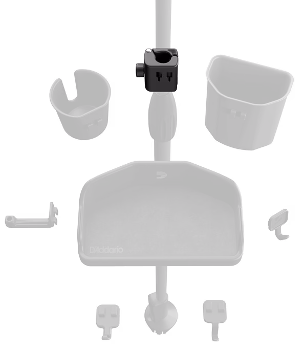 D'Addario Mic Stand Accessory System - Universal Hub - Doplňky pro stojany