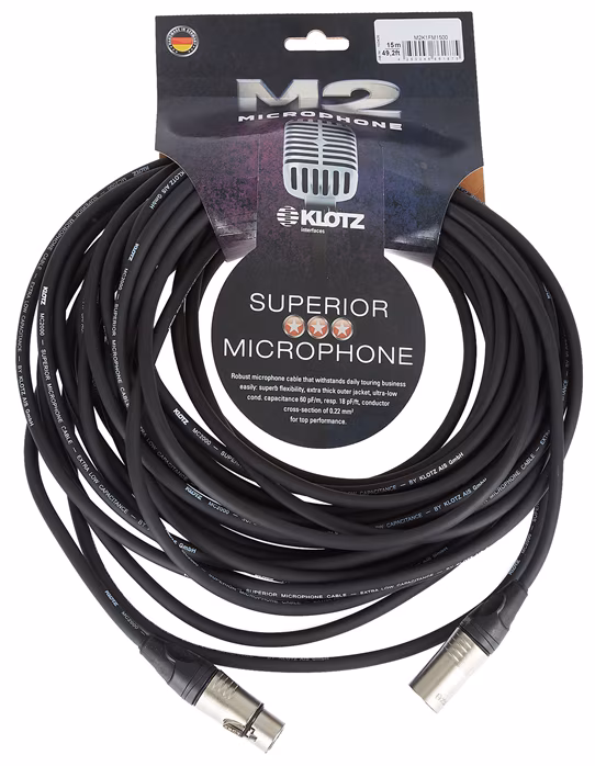 Klotz M2K1FM1500 - Mikrofonní kabel