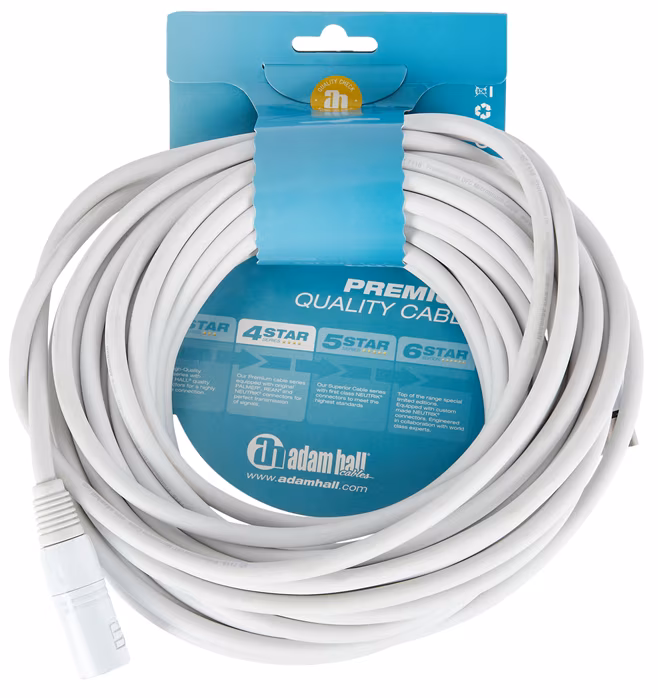 Adam Hall K4 MMF 1500 SNOW - Mikrofonní kabel