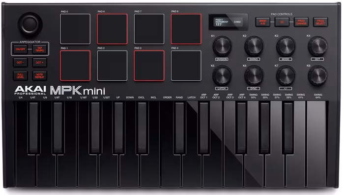 Akai MPK mini MK3 Black - USB/MIDI keyboard