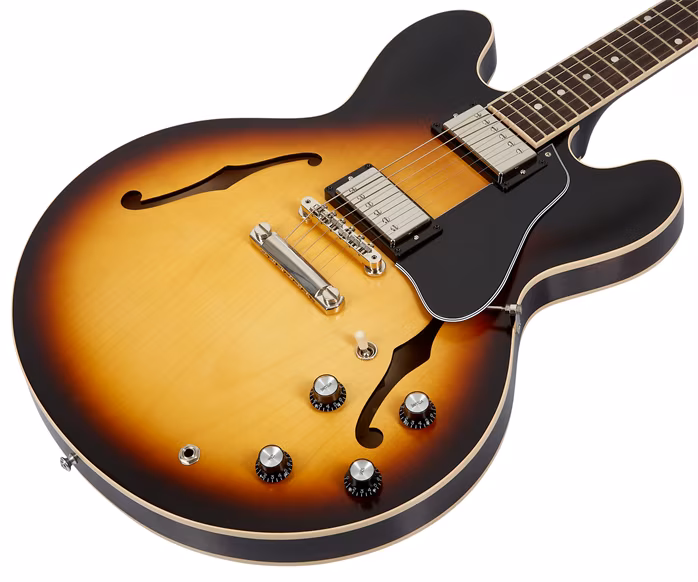 Gibson ES-335 Satin Vintage Burst - Semiakustická kytara
