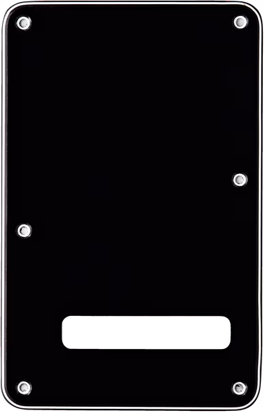 Fender Stratocaster Backplate, Black (B/W/B), 3-Ply - Kytarový hardware