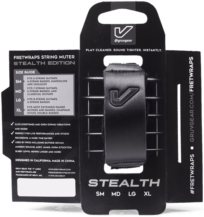 Gruvgear FretWraps Stealth Large - Tlumítko strun