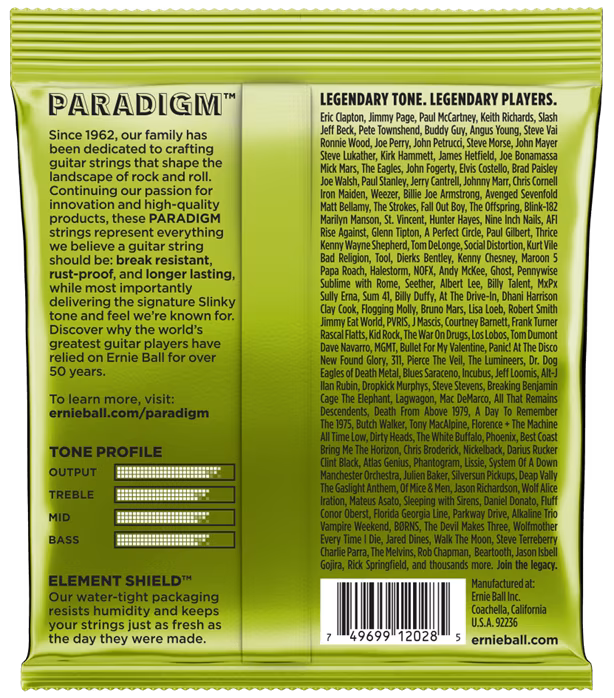 Ernie Ball 2028 Paradigm 7-String Regular Slinky - Struny pro sedmistrunnou elektrickou kytaru