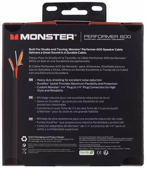 Monster P600-S-3 - Reproduktorový kabel