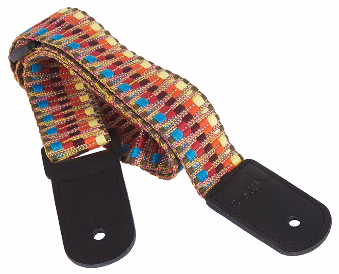 Cascha Ukulele Strap Jacquard - Rainbow - Popruh pro ukulele