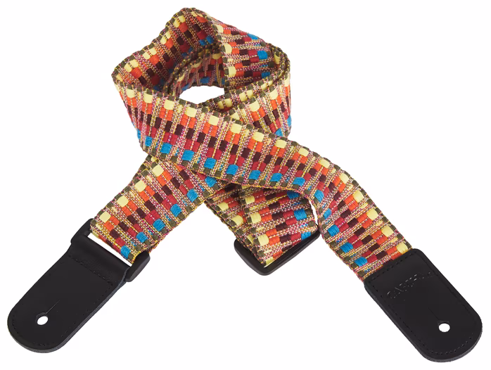 Cascha Ukulele Strap Jacquard - Rainbow - Popruh pro ukulele