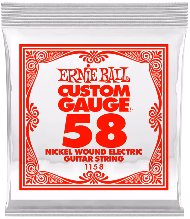 Ernie Ball 1158 Nickel Wound Single .058 - Struna pro elektrickou kytaru