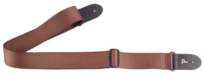 Perri's Leathers Poly Pro Extra Long Brown - Kytarový popruh