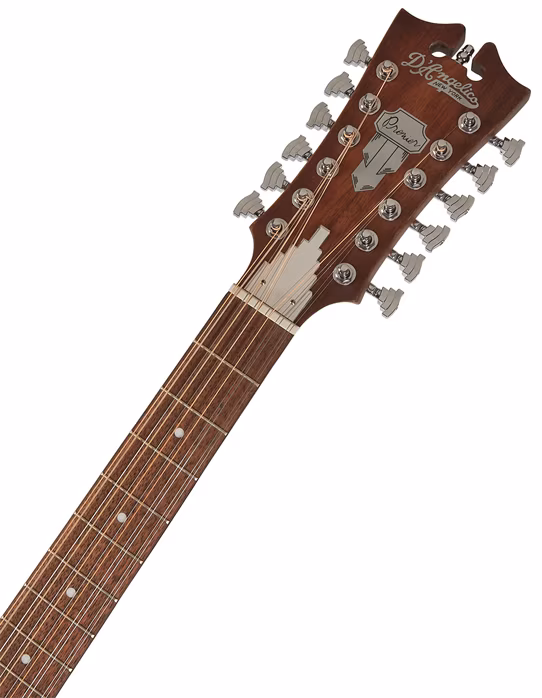 D'Angelico Fulton LS Grand Auditorium 12-String CE Aged Mahogany - Dvanáctistrunná elektroakustická kytara