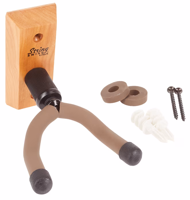 String-Swing Classical Guitar Wall Hanger Cherry - Kytarový věšák