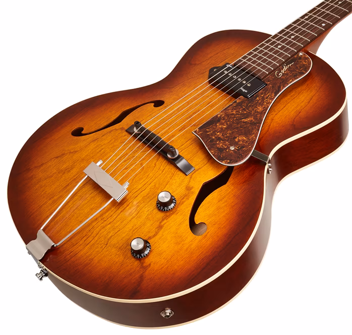Godin 5th Avenue Kingpin P90 Cognac Burst - Semiakustická kytara