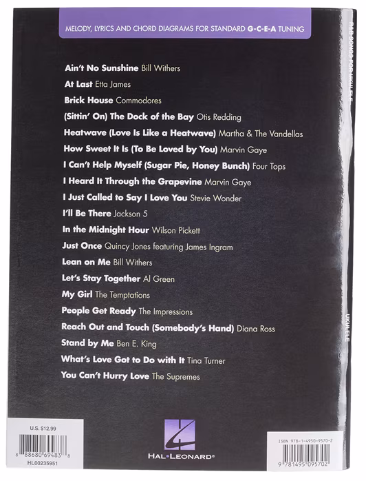 MS R&B Songs For Ukulele - Noty pro ukulele