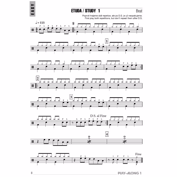 KN DRUM PLAY-ALONG 1 - Škola hry na bicí