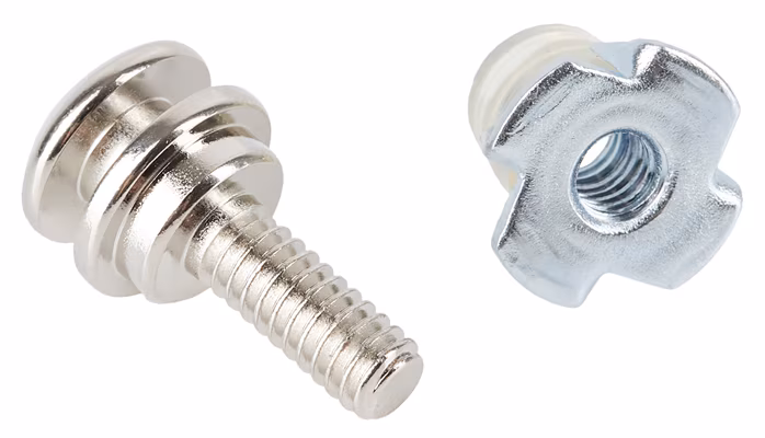 Taylor End Pin, Nickel - Rolna na popruh