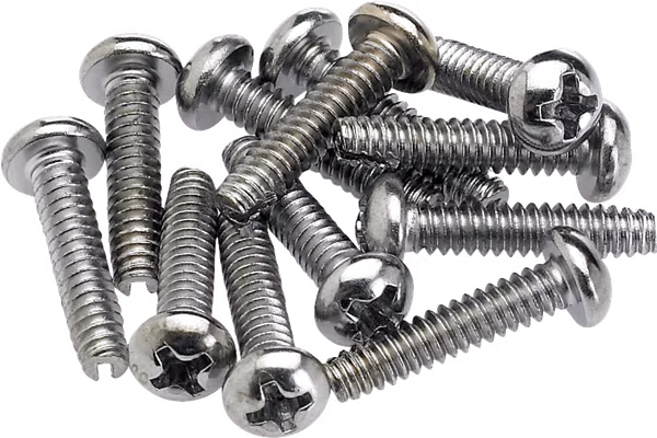 Fender Pickup and Selector Switch Mounting Screws, Chrome - Kytarový hardware