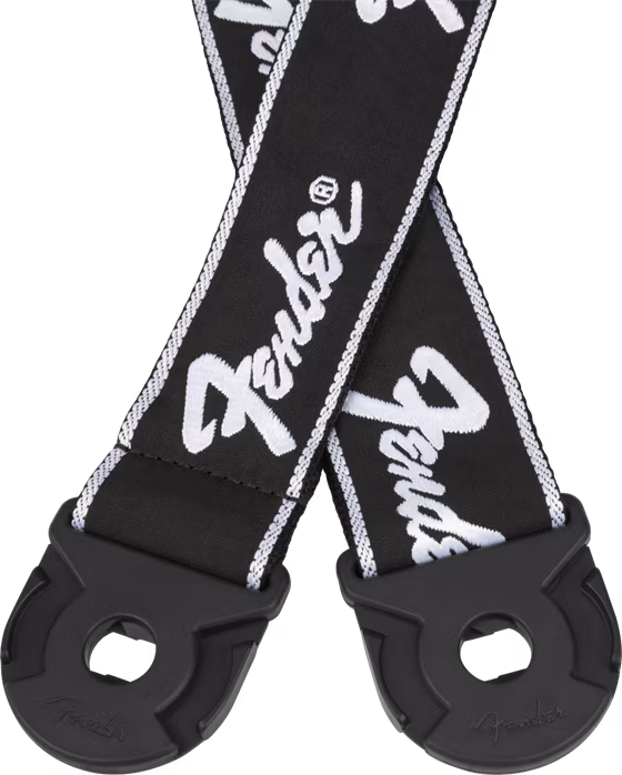 Fender Quick Grip Locking Strap Running Logo - Kytarový popruh