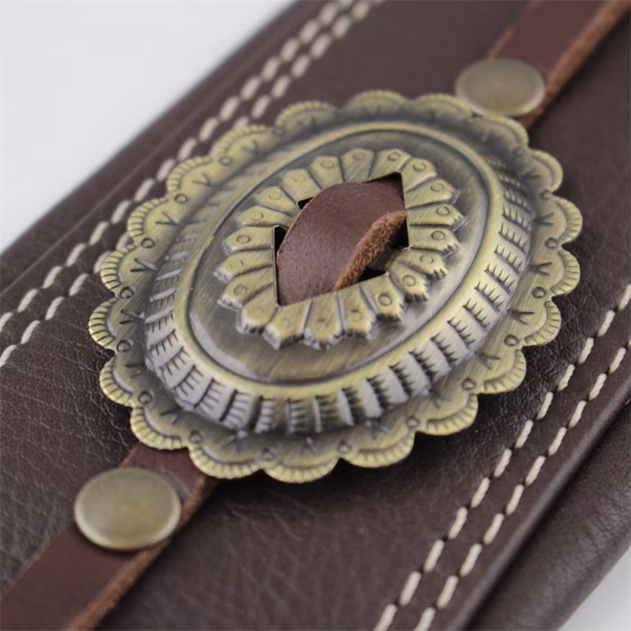 Richter Springbreak I Concho Brown/Old Brass - Kytarový popruh