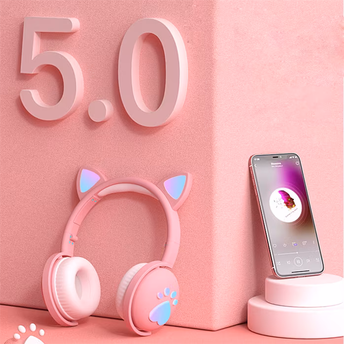 Mozos KID-DOG-BT-PINK - Bezdrátová sluchátka