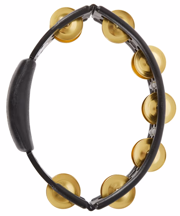 Latin Percussion Cyclops Tambourine Brass Jingles Black Hand Held - Tamburína