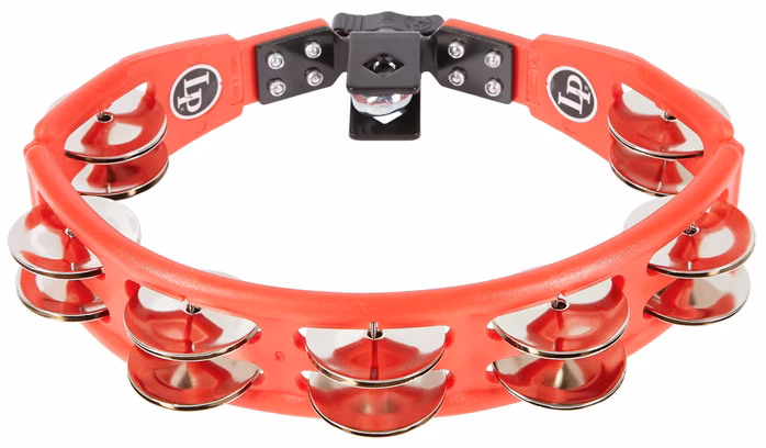 Latin Percussion Cyclops Tambourine Red w Mount - Tamburína
