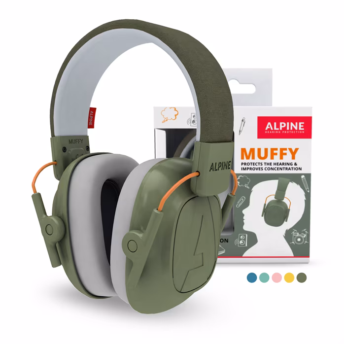 Alpine Muffy Green - Dětská izolační sluchátka