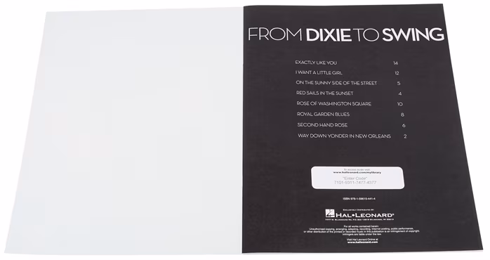 MS From Dixie to Swing - Noty na trubku